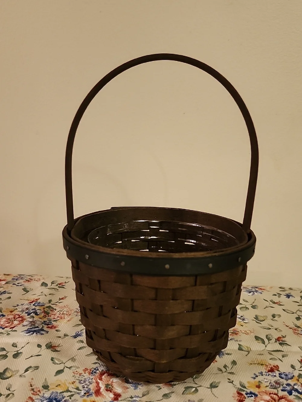Longaberger Brown Basket with Handle